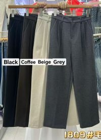 Women Thickened Business  Straight Trousers