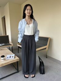 Women Spring and Summer Straight Pants