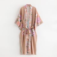 Ladies Rayon Cotton Long Kimono