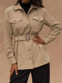 Women Long Sleeve Jacket Shirt